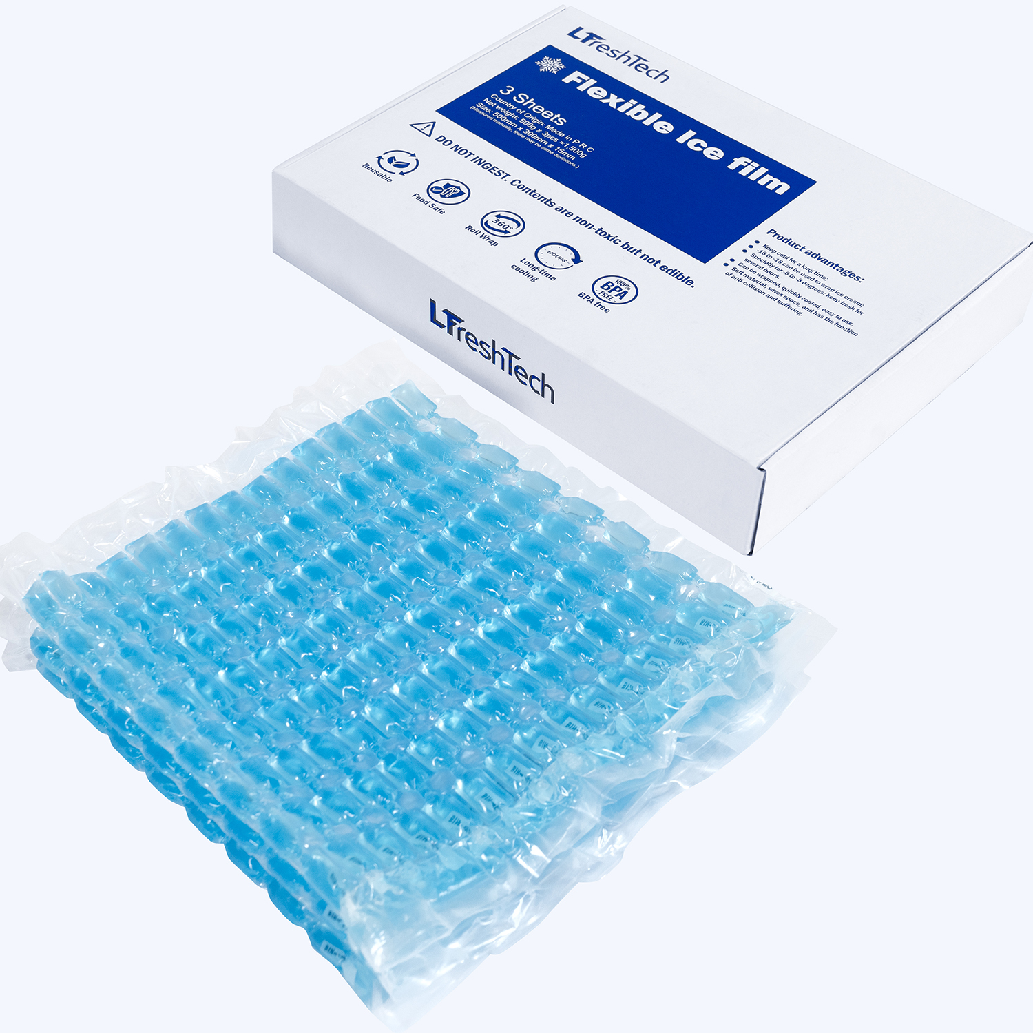 LFreshTech flexible ice sheet product close-up